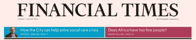 Financial Times 金融时报 20260811
