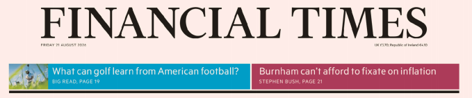 Financial Times 金融时报 20260821
