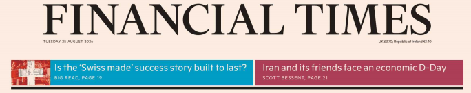 Financial Times 金融时报 20260825