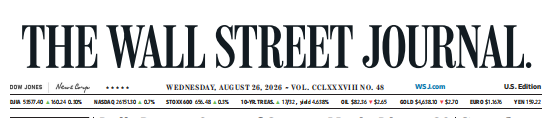 WSJ 华尔街日报 20260826
