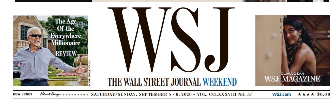 WSJ Weened  华尔街日报周末版20260905-06