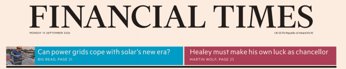 Financial Times 金融时报 20260914