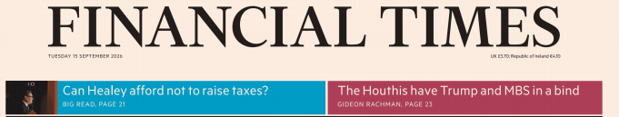 Financial Times 金融时报 20260915
