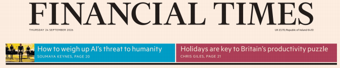 Financial Times 金融时报 20260924