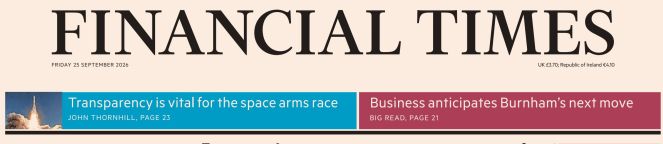 Financial Times 金融时报 20260925