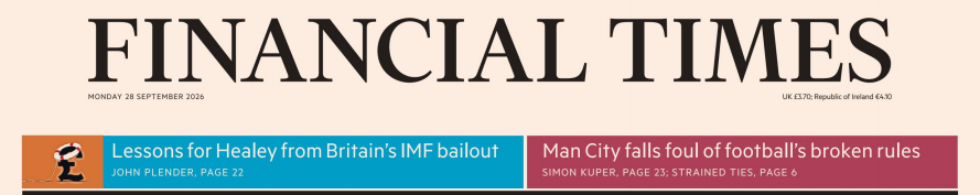 Financial Times 金融时报 20260928