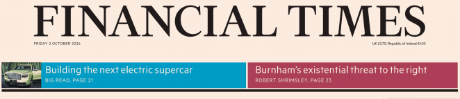 Financial Times 金融时报 20261002