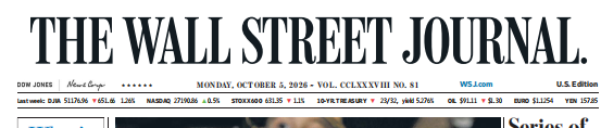 WSJ 华尔街日报 20261005