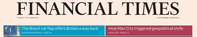 Financial Times 金融时报 20261013
