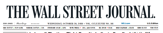 WSJ 华尔街日报 20261028